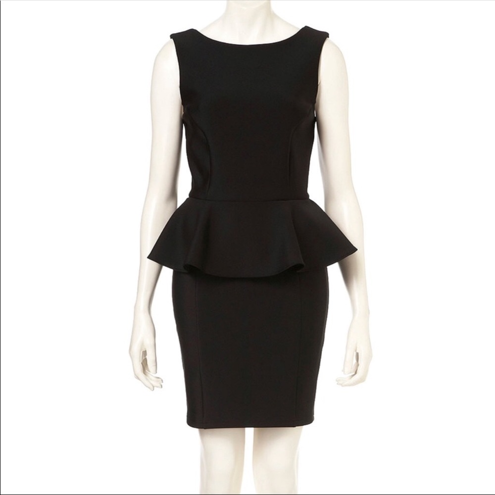Top shop scuba peplum dress